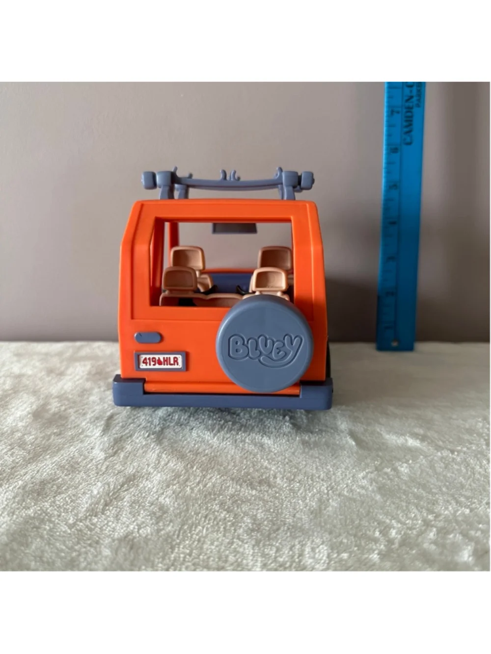 Bluey Orange Heeler Family Car Toy Vehicle 6” w/ Roof Rack - No Figures